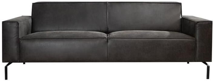 Bronx71 Industriële bank 3-zits Kansas eco-leer antraciet. - Foto 2