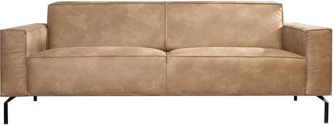 Bronx71 Industriële bank 3-zits Kansas eco-leer beige. - Foto 3