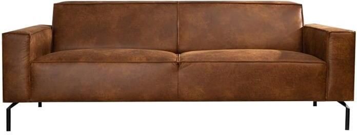 Bronx71 Industriële bank 3-zits Kansas eco-leer cognac. - Foto 2