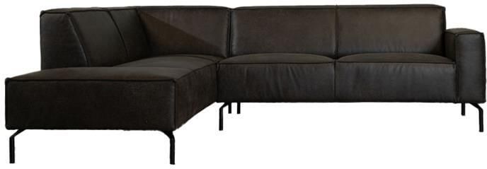 Bronx71 Industriële hoekbank Kansas eco-leer antraciet links. - Foto 2