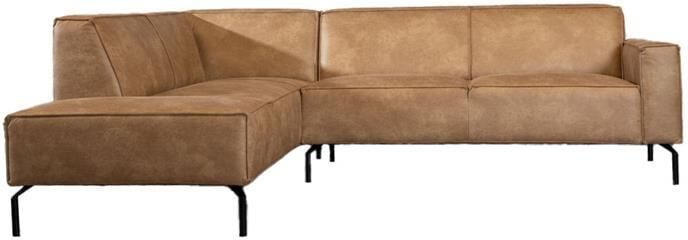 Bronx71 Industriële hoekbank Kansas eco-leer beige links. - Foto 2