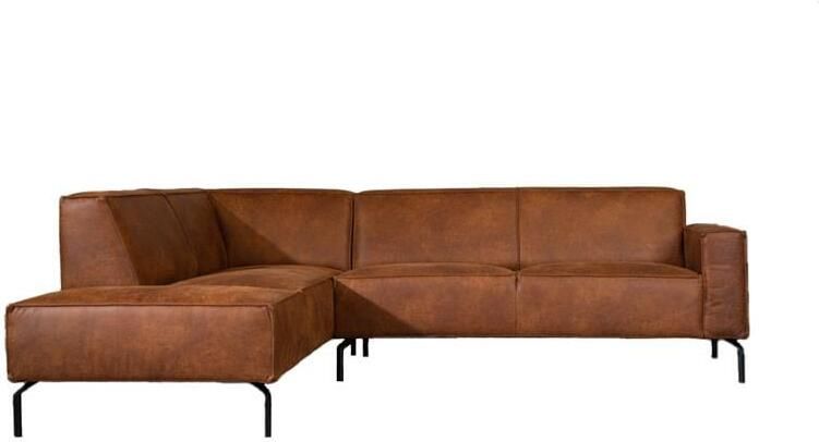 Bronx71 Industriële hoekbank Kansas eco-leer cognac links. - Foto 3