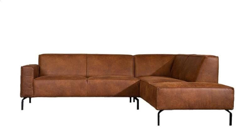 Bronx71 Industriële hoekbank Kansas eco-leer cognac rechts. - Foto 3