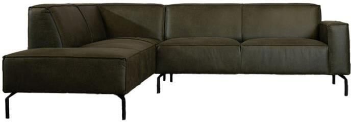 Bronx71 Industriële hoekbank Kansas eco-leer olijfgroen links. - Foto 3
