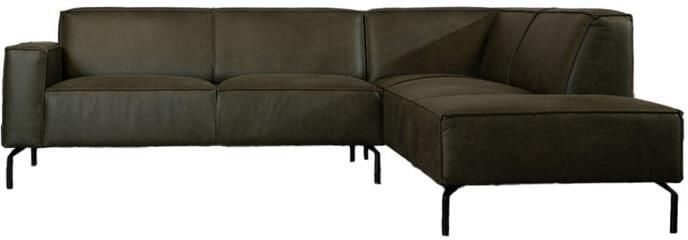 Bronx71 Industriële hoekbank Kansas eco-leer olijfgroen rechts. - Foto 3