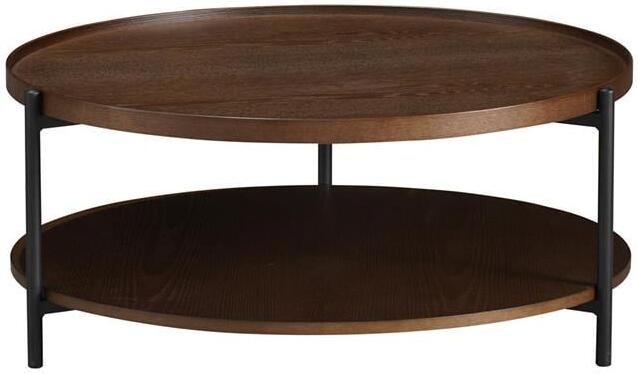 Bronx71 Salontafel Rio Ø90 cm rustiek eiken Salontafel rond - Foto 2