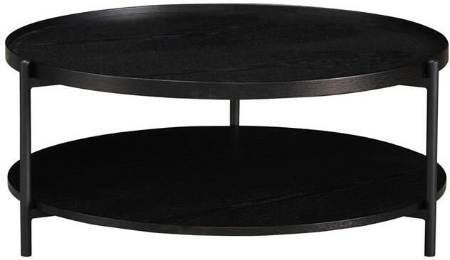 Bronx71 Salontafel Rio Ø90 cm zwart eiken Salontafel rond - Foto 2