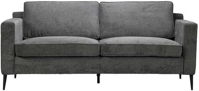 Bronx71 Scandinavische bank 3-zits Orlando stof gemêleerd antraciet. - Foto 2