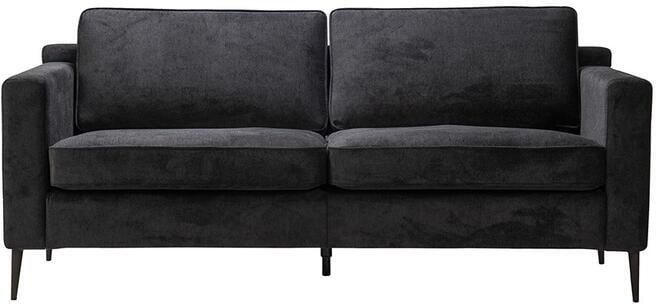 Bronx71 Scandinavische bank 3-zits Orlando stof gemêleerd zwart. - Foto 3