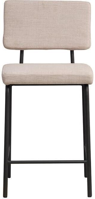 Bronx71 Scandinavische barkruk Espen beige gerecyclede stof 64-77 cm Barkrukken set van 4 barstoel - Foto 2