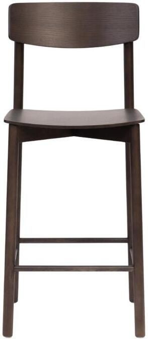 Bronx71 Scandinavische barkruk Reza walnoot 68 5 cm barstoel - Foto 2