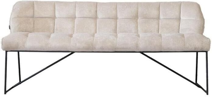 Bronx71 Scandinavische eetkamerbank Jelle taupe 155 cm eettafelbank eetbank - Foto 2