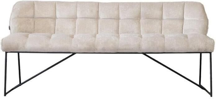 Bronx71 Scandinavische eetkamerbank Jelle taupe 185 cm eettafelbank eetbank - Foto 2