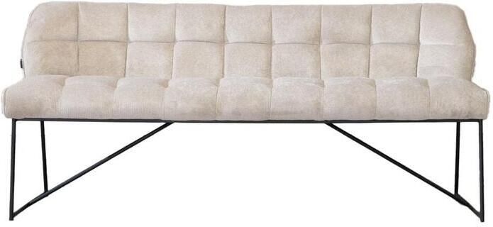 Bronx71 Scandinavische eetkamerbank Jelle taupe 220 cm eettafelbank eetbank - Foto 2