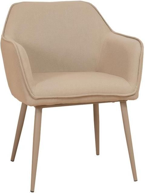 Bronx71 Scandinavische eetkamerstoel Elin taupe gerecyclede stof Eetkamerstoelen set van 6 stoel - Foto 2