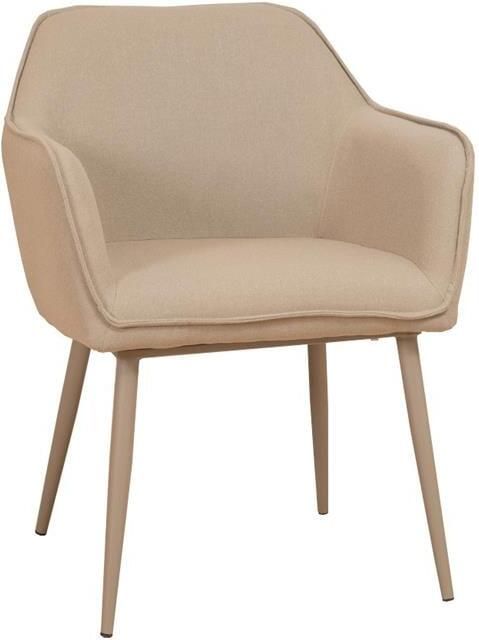 Bronx71 Scandinavische eetkamerstoel Elin taupe gerecyclede stof Eetkamerstoelen set van 4 stoel - Foto 2
