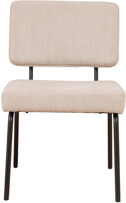Bronx71 Scandinavische eetkamerstoel Espen beige gerecyclede stof Eetkamerstoelen set van 4 stoel - Foto 2