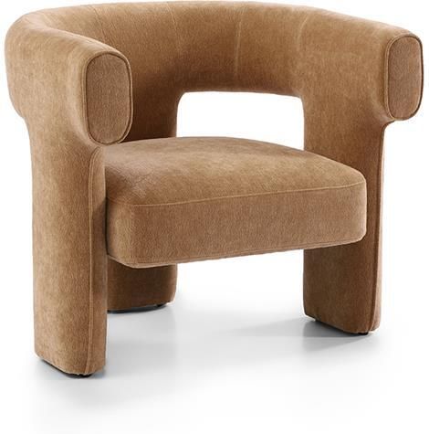 Bronx71 Scandinavische fauteuil Bibi chenille terracotta. - Foto 4