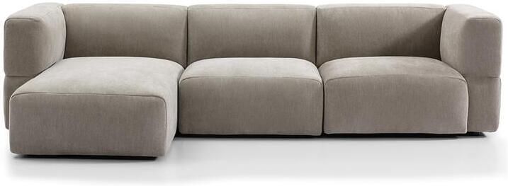 Bronx71 Scandinavische hoekbank Karla taupe links 3-zits. - Foto 3