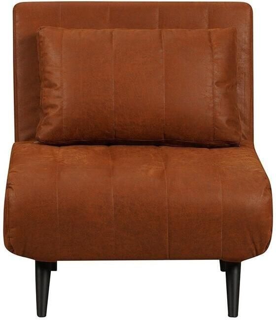 Bronx71 Slaapfauteuil Hanna cognac eco-leer. - Foto 2