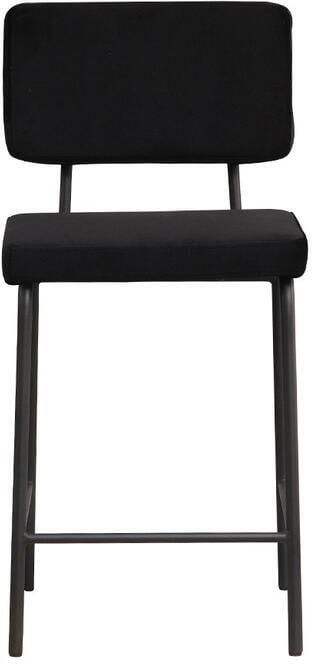 Bronx71 Velvet barkruk Espen zwart 64-77 cm Barkrukken set van 2 barstoel - Foto 2