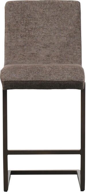 Bronx71 Velvet barkruk Lio bruin 70 cm barstoel - Foto 2
