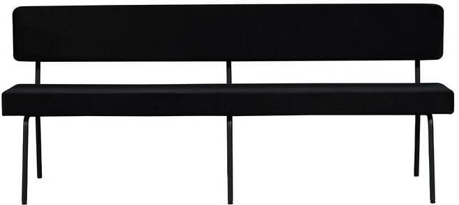 Bronx71 Velvet eetkamerbank Espen zwart 190 cm eettafelbank eetbank - Foto 2