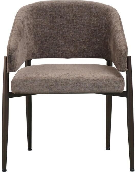 Bronx71 Velvet eetkamerstoel Bret bruin stoel - Foto 2