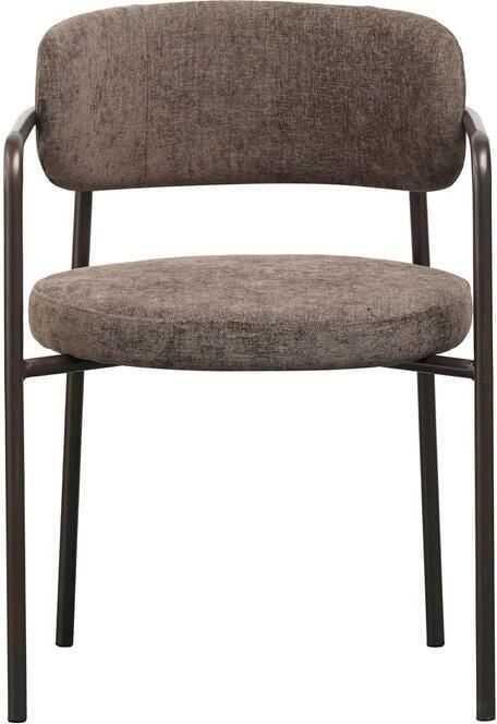 Bronx71 Velvet eetkamerstoel Gio bruin stoel - Foto 2