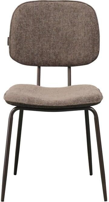 Bronx71 Velvet eetkamerstoel Javi bruin stoel - Foto 3