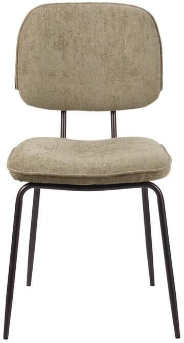 Bronx71 Velvet eetkamerstoel Javi taupe stoel - Foto 2