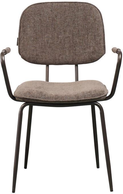 Bronx71 Velvet eetkamerstoel Jethro bruin stoel - Foto 2