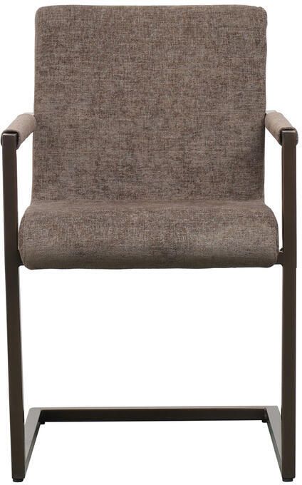 Bronx71 Velvet eetkamerstoel Lio bruin stoel - Foto 2