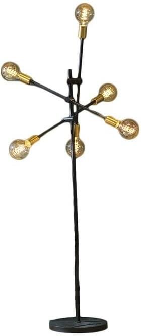 Bronx71 Vloerlamp Harvey 6-lichts goud