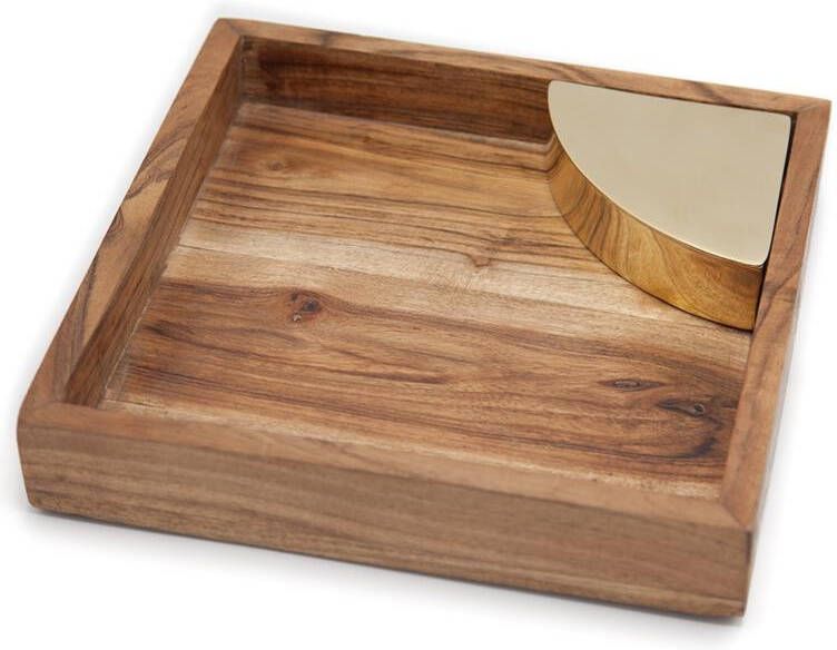 Brût Homeware Catch All hout met messing box