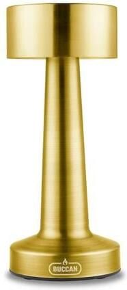 Buccan Dumbbell tafellamp Goud 3 lichtstanden en touchpanel