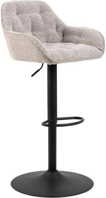 Bendt Draaibare Barkruk Loren Bouclé Beige (zithoogte 63-84cm) - Foto 3