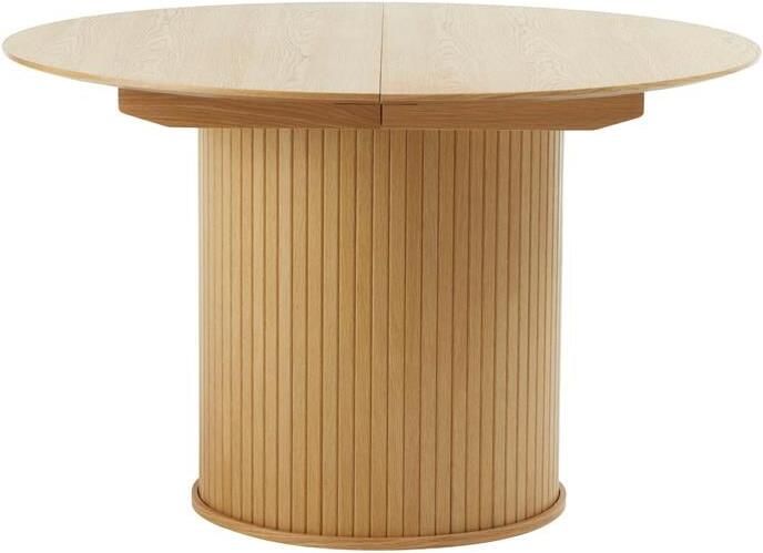 By fonQ Alon Eettafel Uitschuifbaar Rond 120 167 x 120 cm Naturel Eiken - Foto 2
