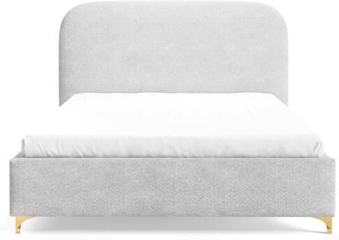 By fonQ Aura Bedframe 180 x 200 cm Lichtgrijs