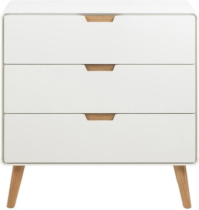 Giga Living Dressoir Lowy 80x40x80 cm Naturel 3-lades - Foto 2