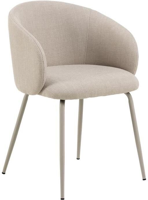 Giga Living Eetkamerstoel Skive Met Armleuning Beige Basel Set van 2 - Foto 2