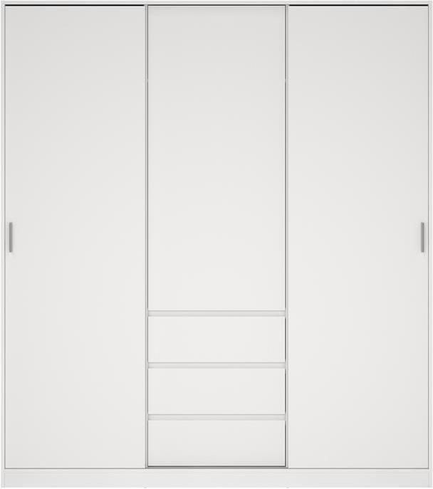By fonQ basic Slide Kledingkast B 177 cm Wit