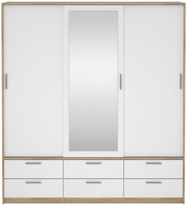 By fonQ basic Slim Kledingkast B 181 4 cm Glossy Wit