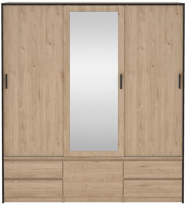 By fonQ basic Slim Kledingkast B 181 4 Eiken