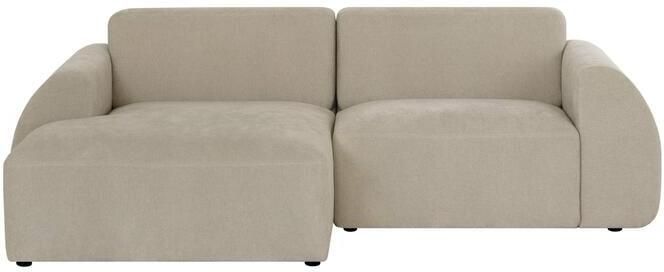 By fonQ Bink 2 5-zits Hoekbank met Chaise Longue Links Bouclé Beige