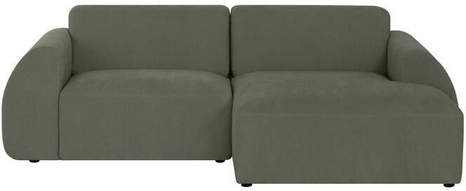 By fonQ Bink 2 5-zits Hoekbank met Chaise Longue Rechts Bouclé Mosgroen