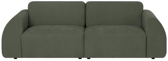 By fonQ Bink 2 5-zitsbank Bouclé Mosgroen