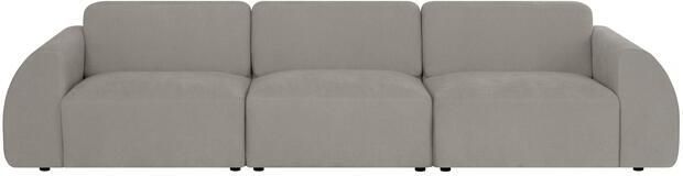 By fonQ Bink 3-zitsbank Bouclé Grijs