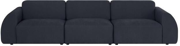 By fonQ Bink 3-zitsbank Bouclé Zwart