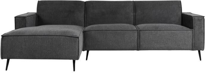 By fonQ Bo Hoekbank met Chaise Longue Links Linnen Antraciet - Foto 2